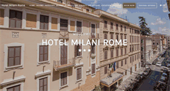 Desktop Screenshot of hotelmilanirome.com