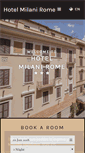 Mobile Screenshot of hotelmilanirome.com