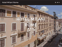 Tablet Screenshot of hotelmilanirome.com